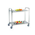 SS304 Square Tube Room Service Food Cart Trolley